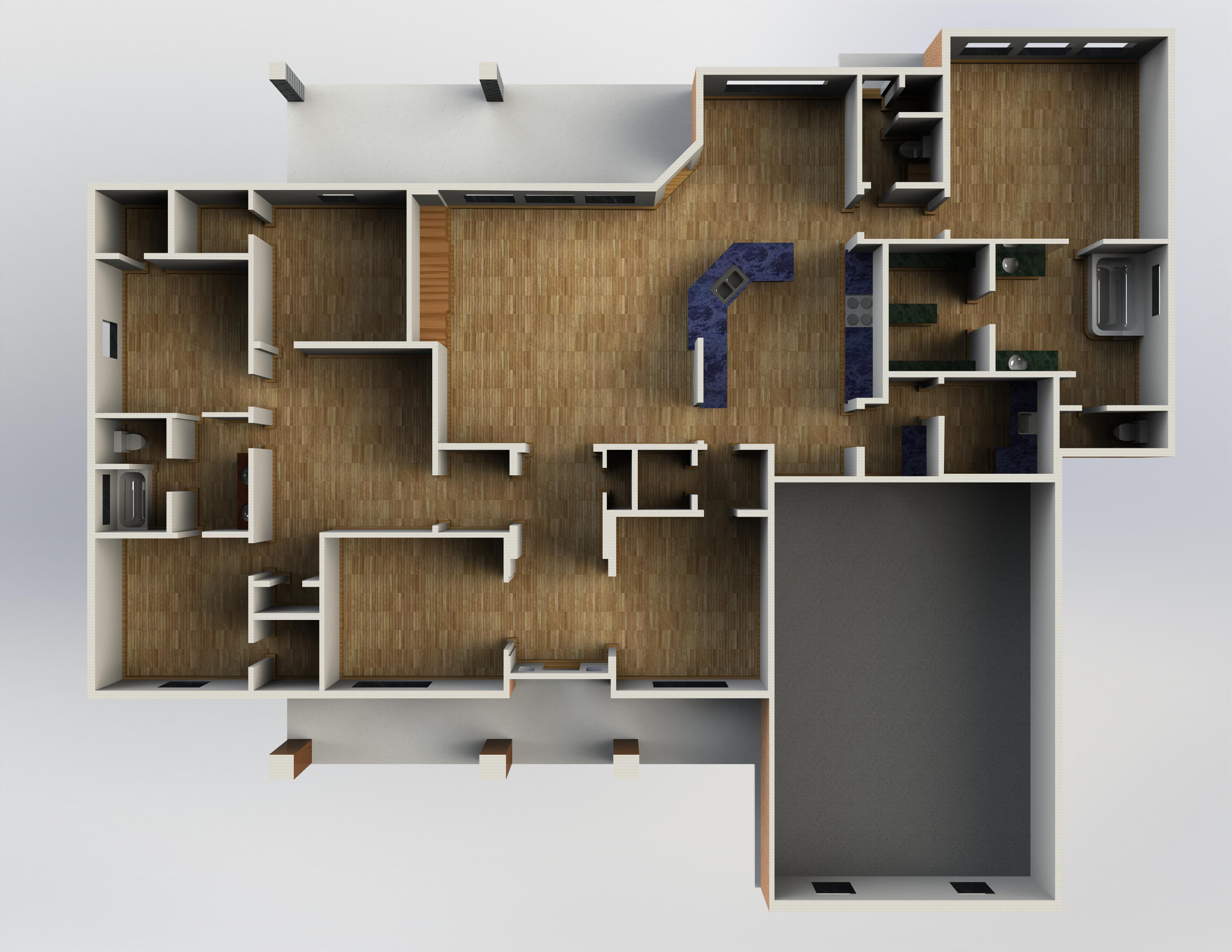 3D-printable apartments and property models