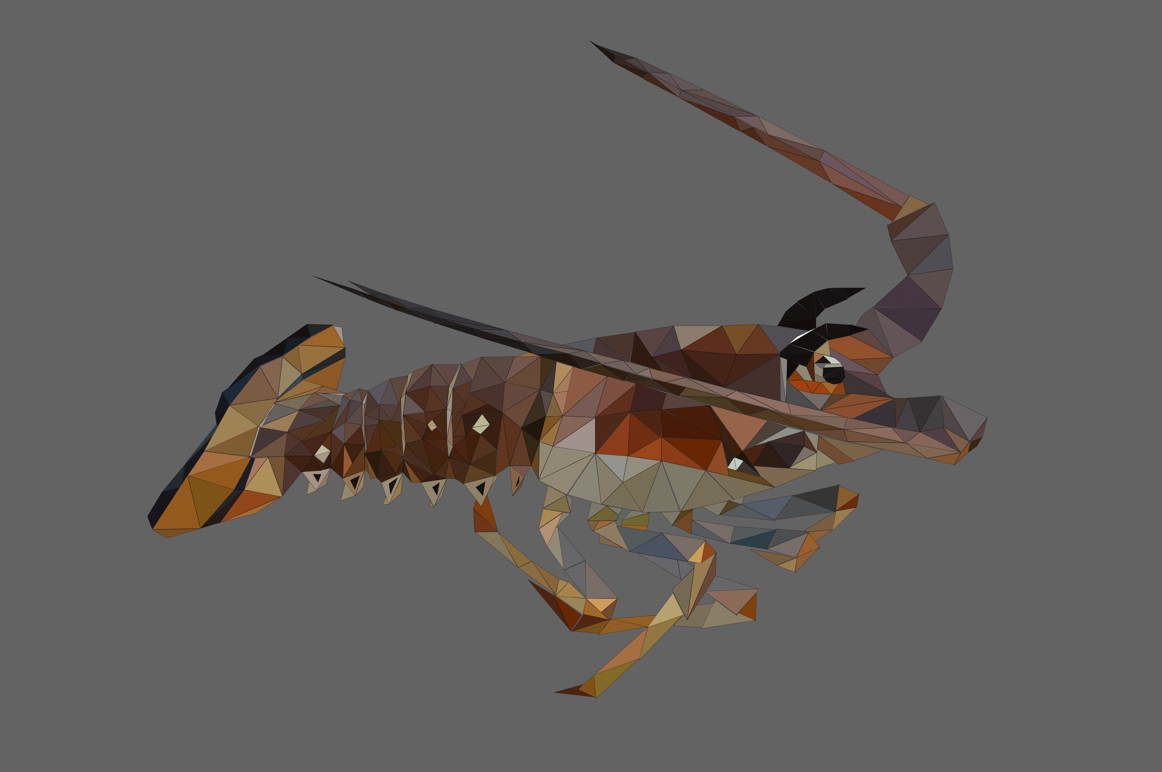 Low-poly and digital art